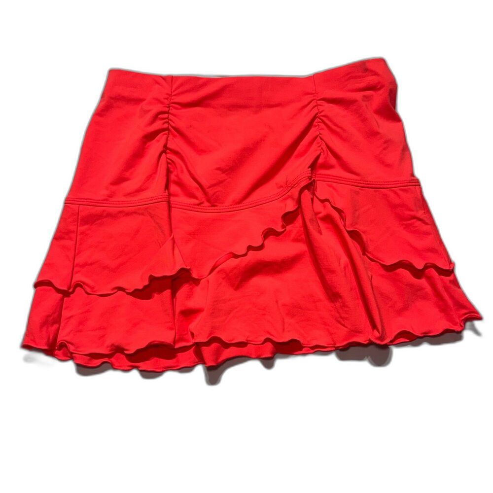 Athleta Sunkiss Swim Skirt Cover Up Womens XS Siren Coral Pink NWT UPF 50+